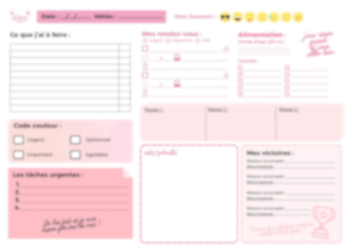 Planner journalier TDAH