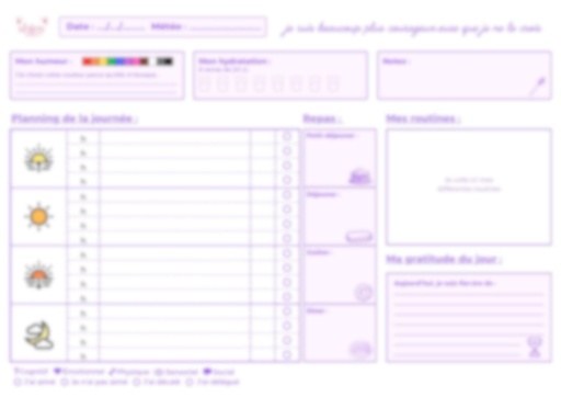 Planner journalier TSA